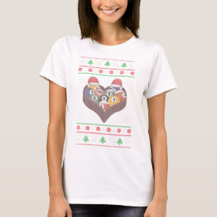 Funny Santa Claus Ball Pool Player Ugge Weihnachte T-Shirt