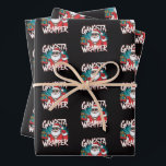 Funny Santa Claus Christmas Gangsta Wrapper Geschenkpapier Set<br><div class="desc">Funny Weihnachten Weihnachten Gangsta Wrapper Wrapping Papier Blätter</div>