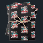 Funny Santa Claus Christmas Gangsta Wrapper Geschenkpapier Set<br><div class="desc">Funny Weihnachten Weihnachten Gangsta Wrapper Wrapping Papier Blätter</div>