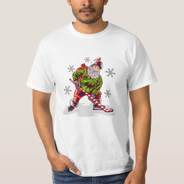 Funny Santa Claus Christmas T-Shirt (Vorderseite)