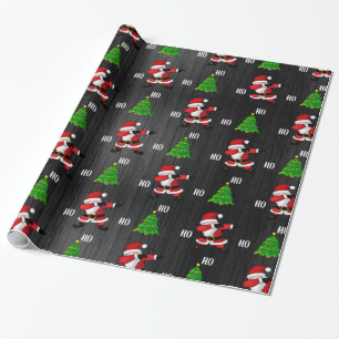 Funny Santa Claus Dabbing Geschenkpapier