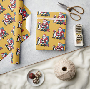 Funny Santa Claus Geschenkpapier