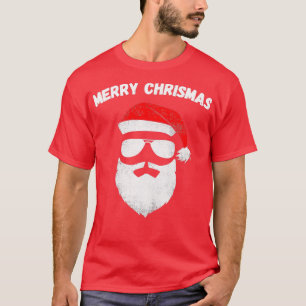 Funny Santa Claus Gesicht Sonnenbrille mit 4 T-Shirt