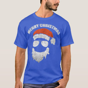 Funny Santa Claus Gesicht Sonnenbrille mit Hut Bea T-Shirt