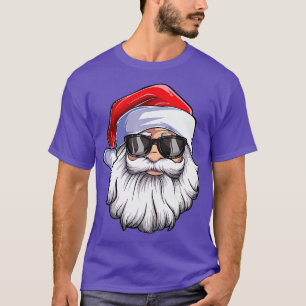 Funny Santa Claus Gesicht Sonnenbrille mit Hut Bea T-Shirt