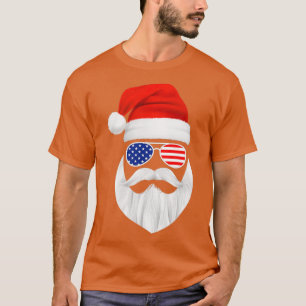 Funny Santa Claus Gesicht Sonnenbrille mit Hut Bea T-Shirt