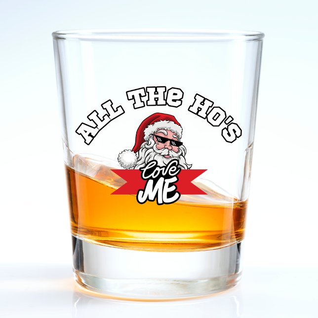 Funny Santa Claus Ho Ho Ho Dirty Joke Weihnachten Schnapsglas (Funny Santa Claus Ho Ho Ho Dirty Joke Christmas Shot Glass)
