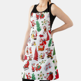 Funny Santa Claus Illustration Schürze