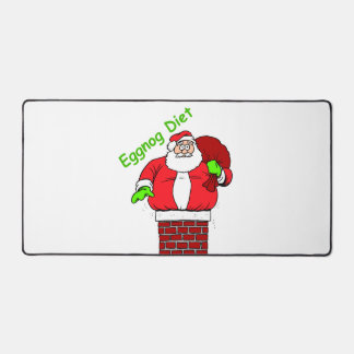 Funny Santa Claus Joke Fit Chimney Xmas Feiertag Schreibtischunterlage