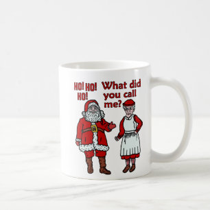 Funny Santa Claus & Mrs. Christmas Kaffeetasse