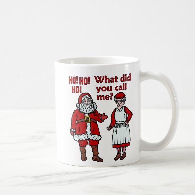 Funny Santa Claus & Mrs. Christmas Kaffeetasse (Rechts)
