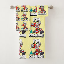 Funny Santa Claus Pattern Humorale Weihnachten