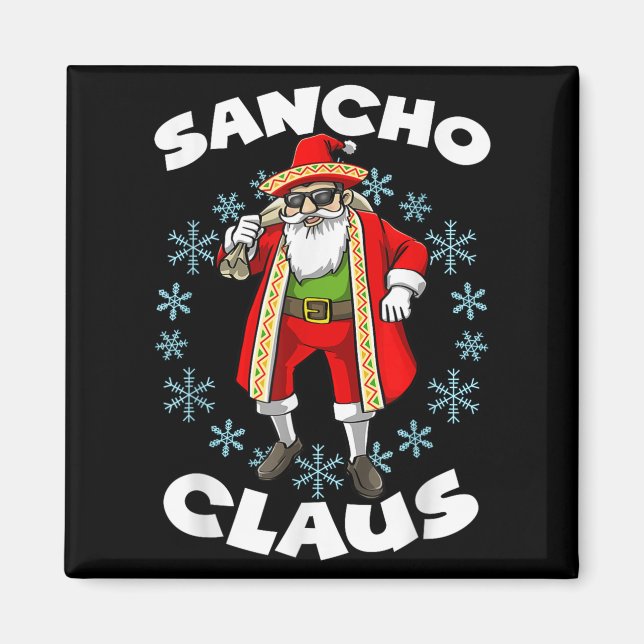 Funny Santa Claus Sancho Mexikanischer Weihnachtsm Magnet (Vorne)