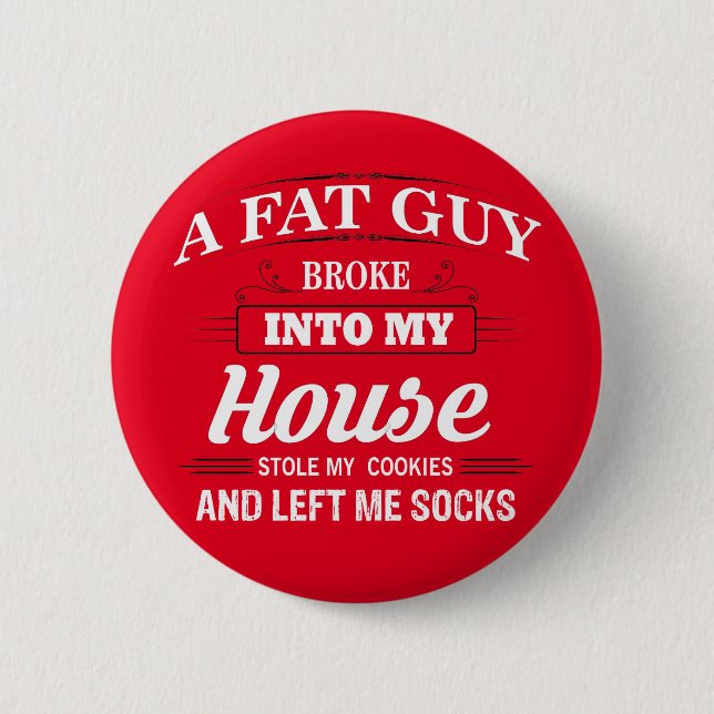 Funny Santa Claus Sprichwort Button (Vorderseite)