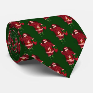 Funny Santa Claus Strawberry Bauer Krawatte