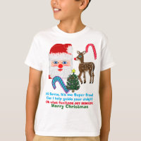 Funny Santa Claus Super Snow Reindeer