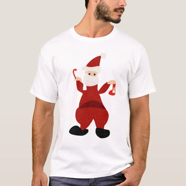 Funny Santa Claus T-Shirt (Vorderseite)