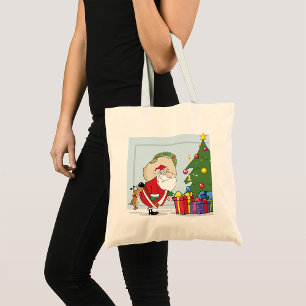Funny Santa Claus Tote Bag Tragetasche