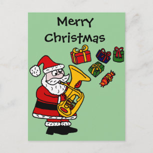 Funny Santa Claus Tuba Weihnachten