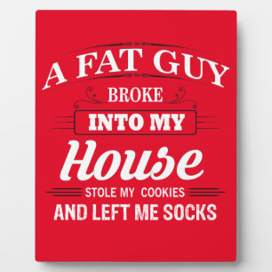 Funny Santa Claus Weihnachts-Sprichwort Fotoplatte