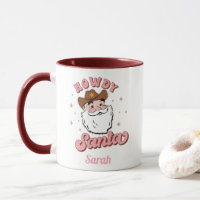 Funny Santa Cowboy Texas Weihnachten