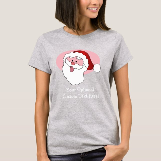 Funny Santa Custom Text Shirts & Jacken (Vorderseite)