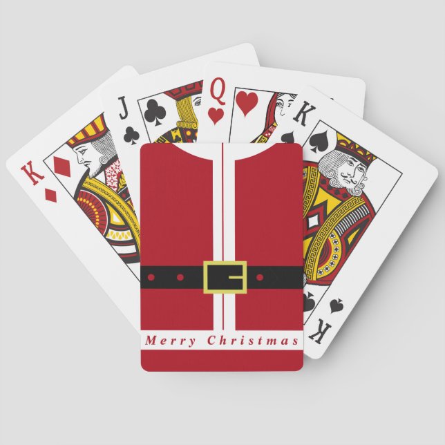 Funny Santa Design Weihnachtskarten Spielkarten (Rückseite)