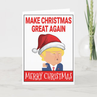 Funny Santa Donald Trump Feiertagskarte