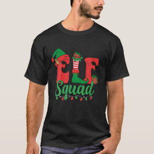 Funny Santa Elf Squad Weihnachtsfamilie Matching P T-Shirt