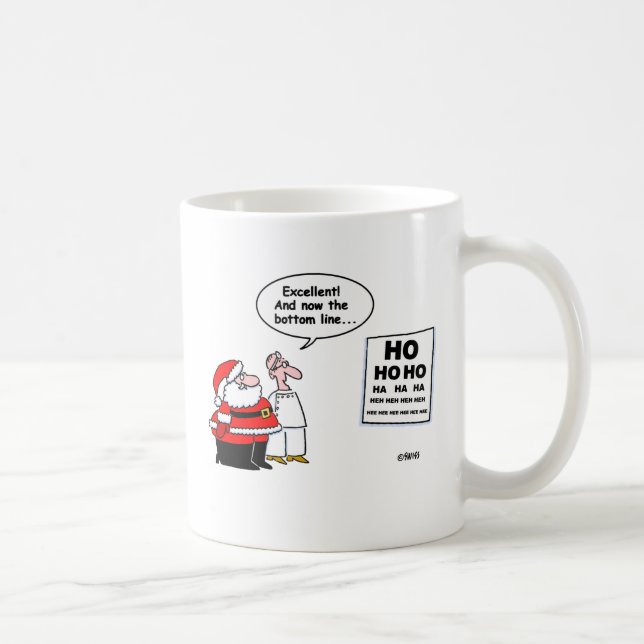 Funny Santa Eye Doctor Tasse (Rechts)