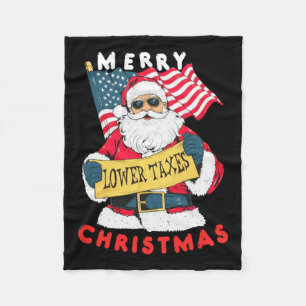 Funny Santa Fleecedecke
