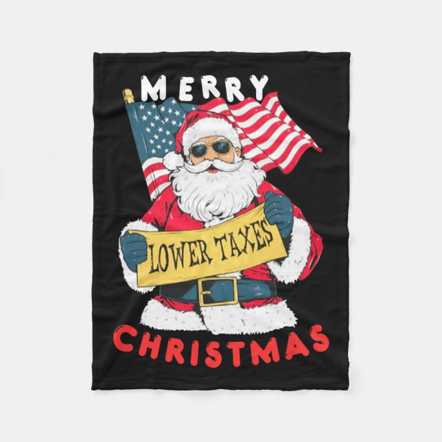 Funny Santa Fleecedecke (Vorderseite)