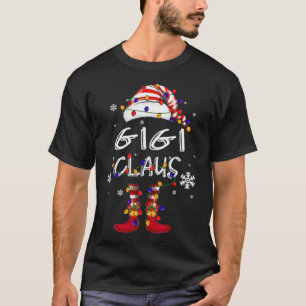 Funny Santa Gigi Claus Elf Frohe Weihnachtsgeschen T-Shirt