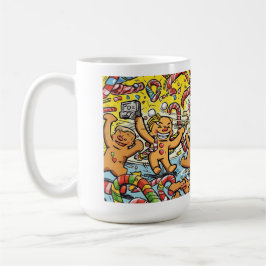 Funny Santa & Gingerbread Christmas Mug Kaffeetasse