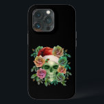 FUNNY SANTA GREEN SKULL AND CHRISTMAS FLORAL Case-Mate iPhone HÜLLE<br><div class="desc">FUNNY SANTA GREEN SKULL UND CHRISTMAS MIT FLORALER KUNST.</div>