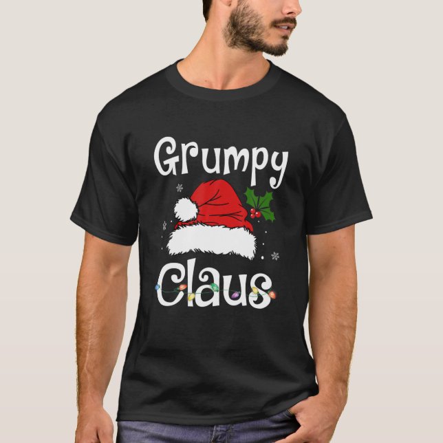 Funny Santa Grumpy Claus Weihnachts-Matchfamilie T-Shirt (Vorderseite)