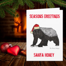 Funny Santa Honey Badger Funny Christmas Zitat