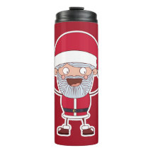 Funny Santa individuelle Name & color tumbler