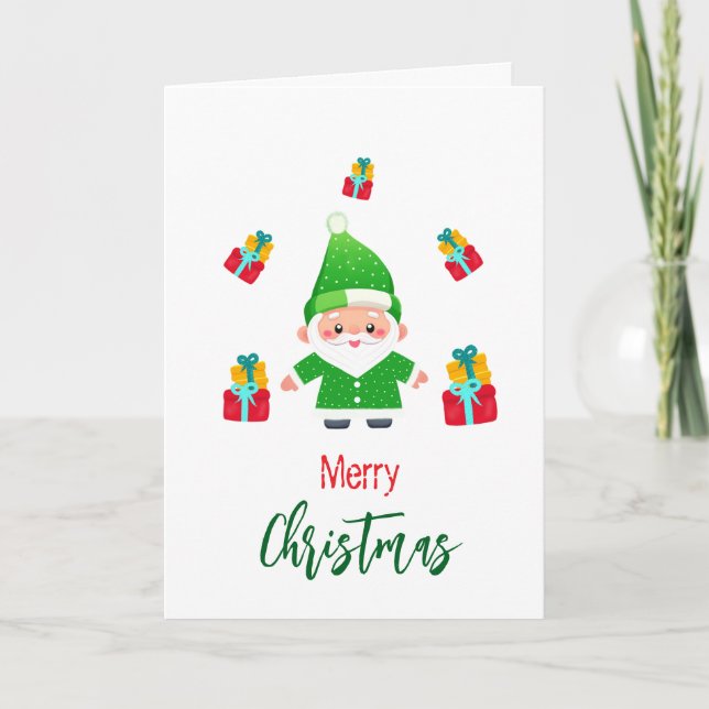 Funny Santa Karte (Vorderseite)