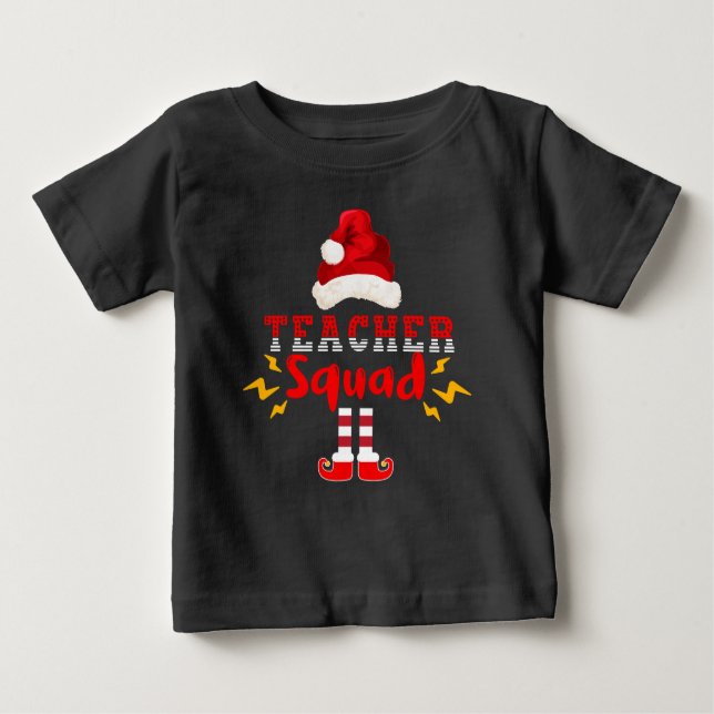 FUNNY SANTA LEHRER SQUAD - CHRISTMAS FUN BABY T-SHIRT (Vorderseite)