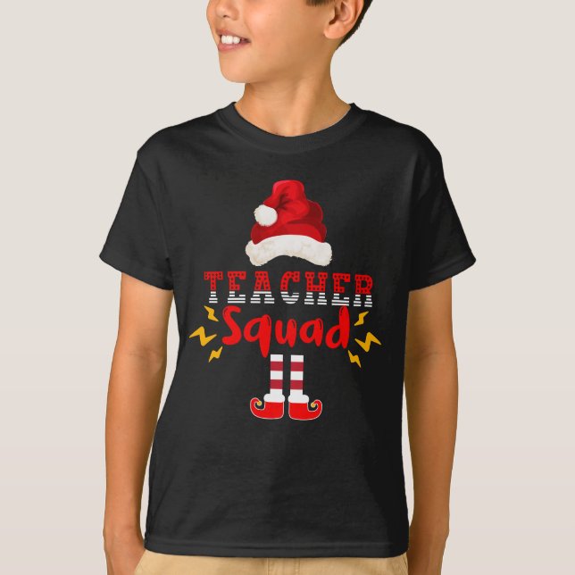 FUNNY SANTA LEHRER SQUAD - CHRISTMAS FUN T - Shirt (Vorderseite)