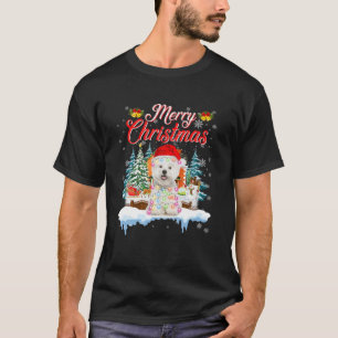 Funny Santa Maltese Hund frohe Weihnachtsmänner Fr T-Shirt