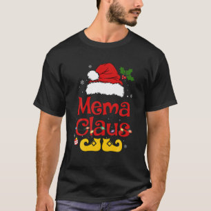Funny Santa Mema Claus Weihnachts-Matching-Familie T-Shirt