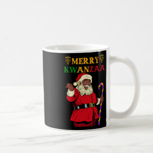 Funny Santa Merry Kwanzaa Afroamerikanischer Feier Kaffeetasse