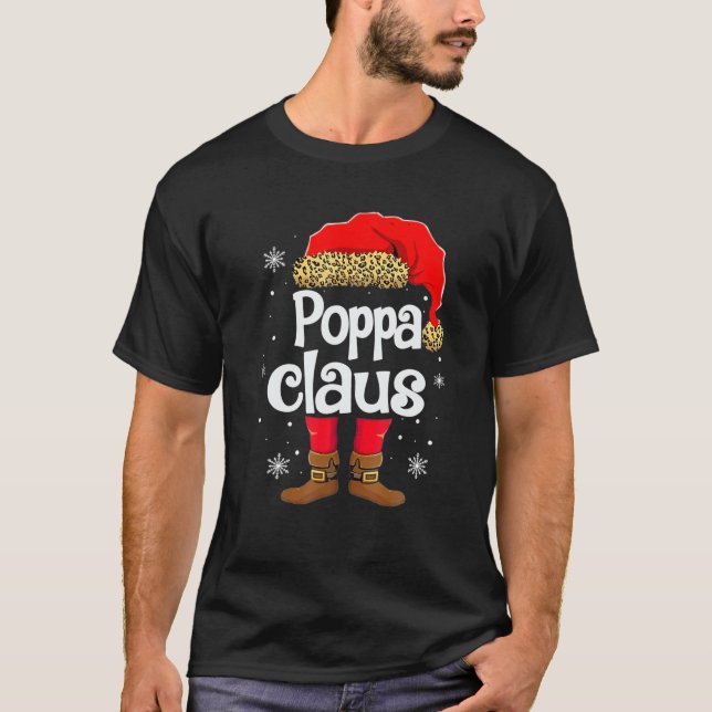 Funny Santa Nonnie Claus Weihnachts Matching Famil T-Shirt (Vorderseite)