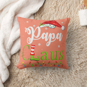 Funny Santa Papa Claus Weihnachts-Matching-Familie Kissen