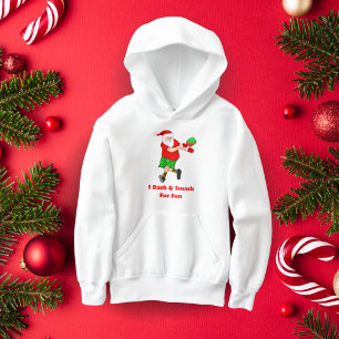 Funny Santa Playing Pickleball I Dash & Smash Spaß Hoodie