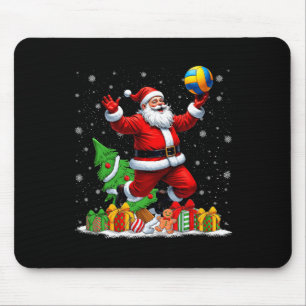 Funny Santa Playing Volleyball WeihnachtsLICHT XM Mousepad