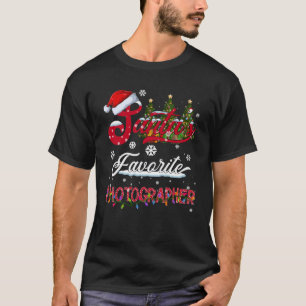 Funny Santa s Lieblingsfotograf Ugly Weihnachten T-Shirt