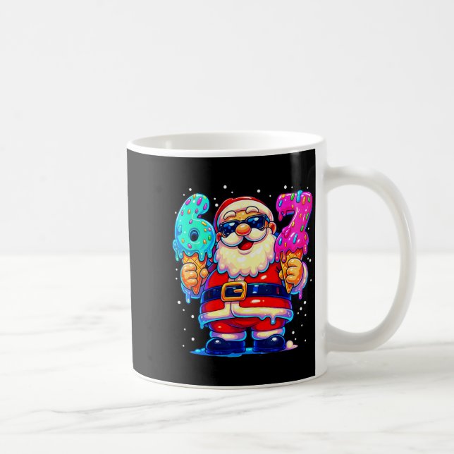 Funny Santa Says Six Seven 67 Meme Christmas Xmas  Kaffeetasse (Rechts)